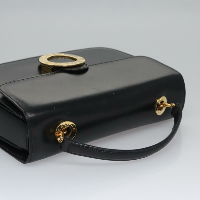 【日本直送】CELINE 手提包 皮革 黑金 正品 BD058V-5