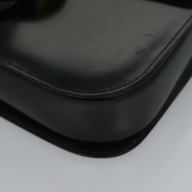 【日本直送】CELINE 手提包 皮革 黑金 正品 BD058V-15