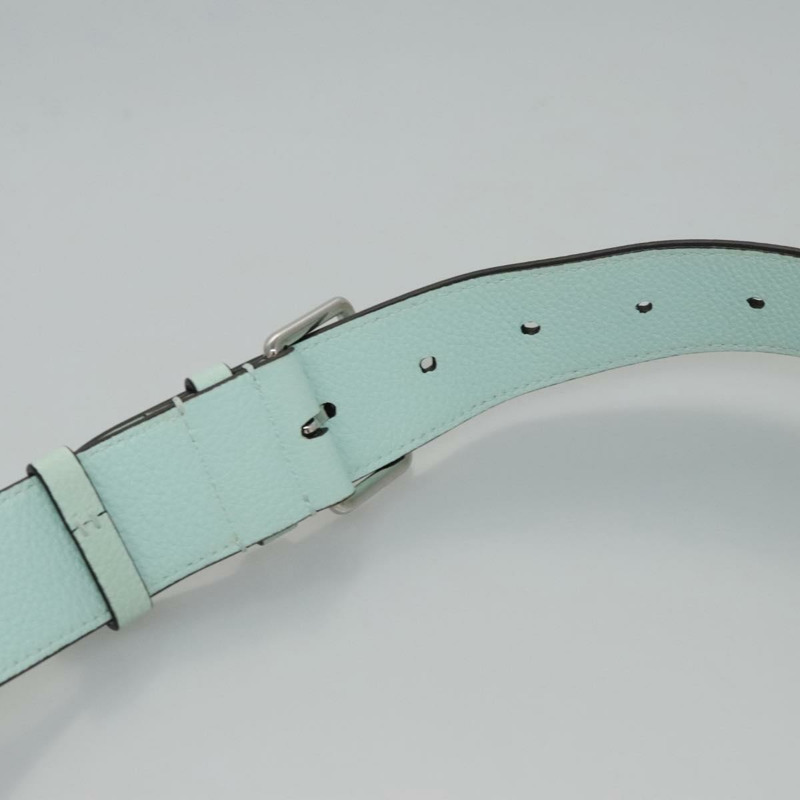 【日本直送】Salvatore Ferragamo Gancini 單肩包皮革銀色薄荷綠正品 BD070AV-7