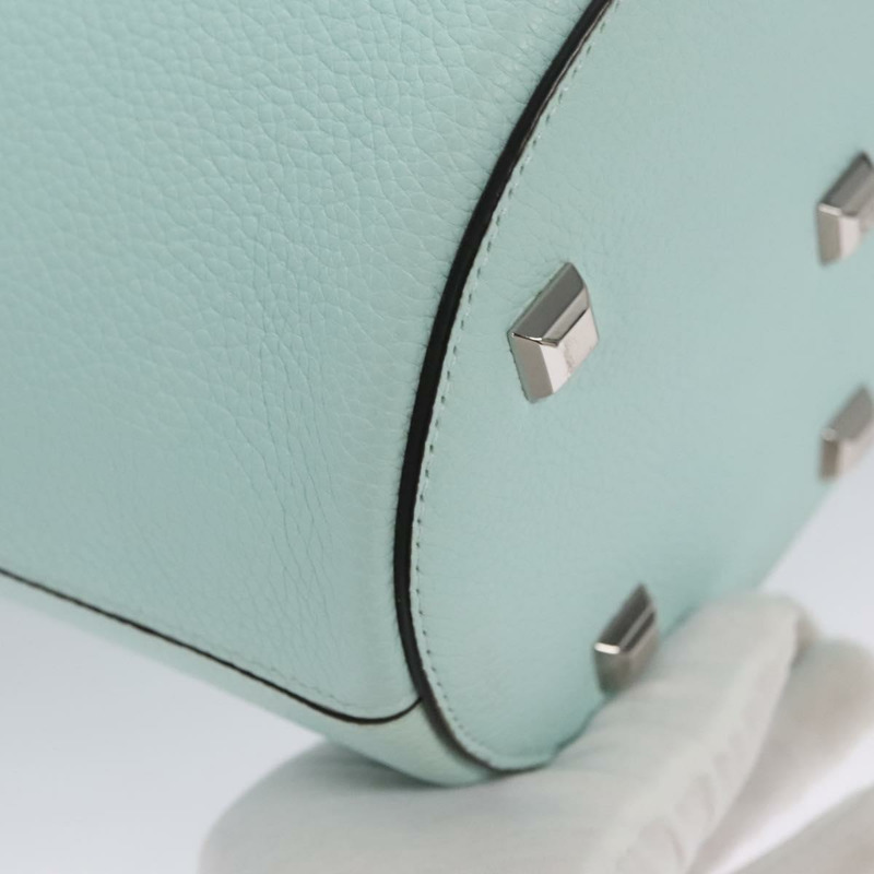 【日本直送】Salvatore Ferragamo Gancini 單肩包皮革銀色薄荷綠正品 BD070AV-13