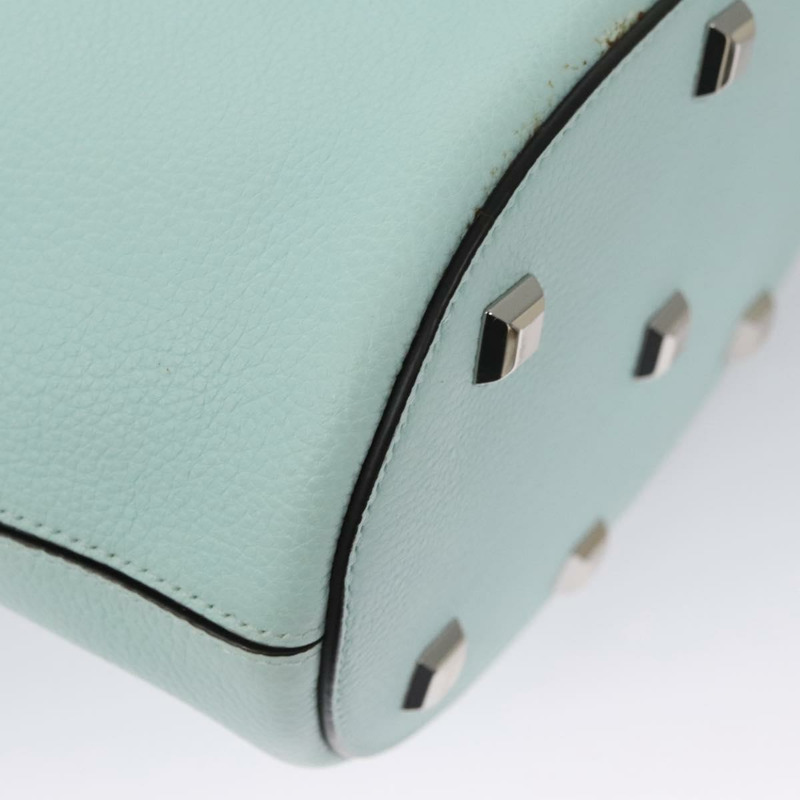 【日本直送】Salvatore Ferragamo Gancini 單肩包皮革銀色薄荷綠正品 BD070AV-15