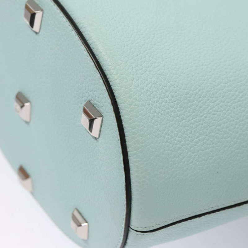 【日本直送】Salvatore Ferragamo Gancini 單肩包皮革銀色薄荷綠正品 BD070AV-16