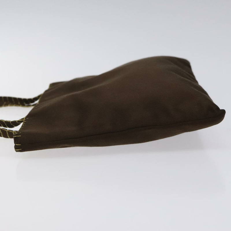 【日本直送】PRADA 手提包 緞面 深棕色 金色 正品 fm4379V-3
