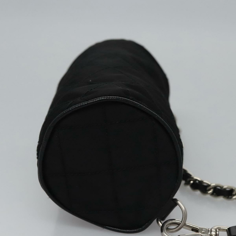 【日本直送】PRADA 鏈條手提包 尼龍 黑色 銀色 正品 mr1081V-2