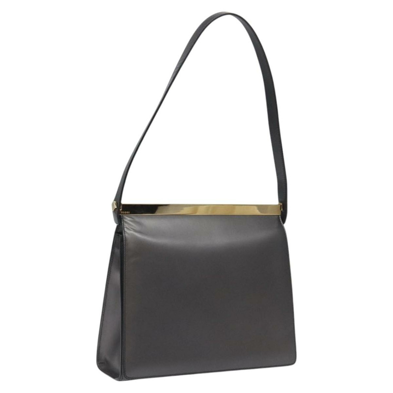 【日本直送】GUCCI 灰色金色皮革單肩包 正品 JB010V-0