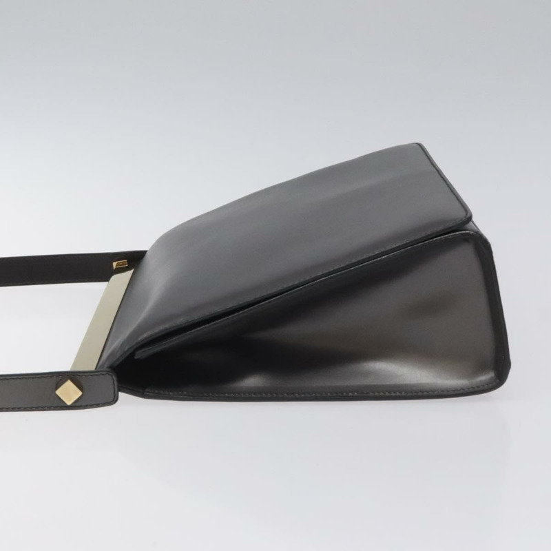 【日本直送】GUCCI 單肩包 皮革 灰色 金色 正品 JB010V-3