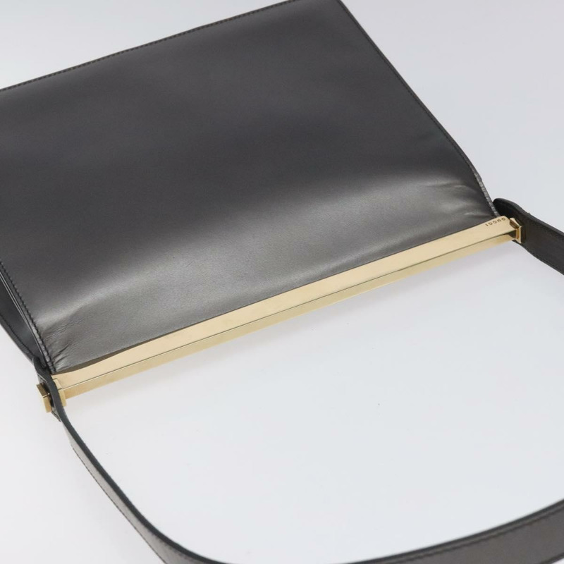 【日本直送】GUCCI 灰色金色皮革單肩包 正品 JB010V-5
