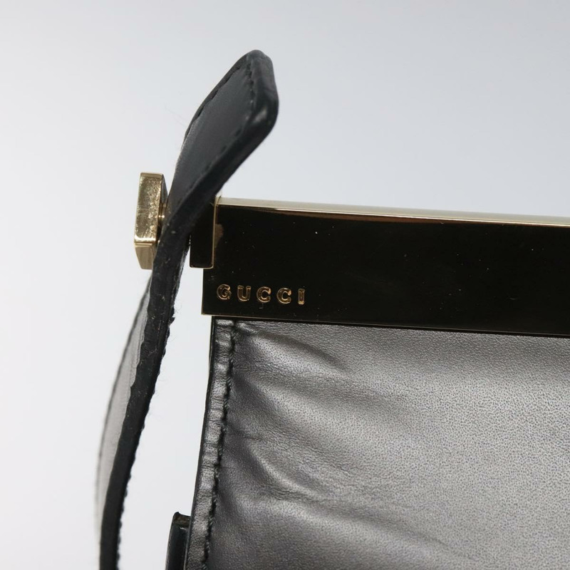【日本直送】GUCCI 灰色金色皮革單肩包 正品 JB010V-7