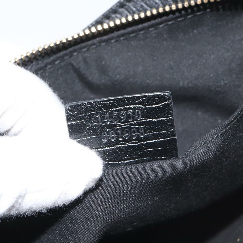 【日本直送】GUCCI GG 帆布雪莉線配件袋黑色卡其色 145970 正品 KD125V-10