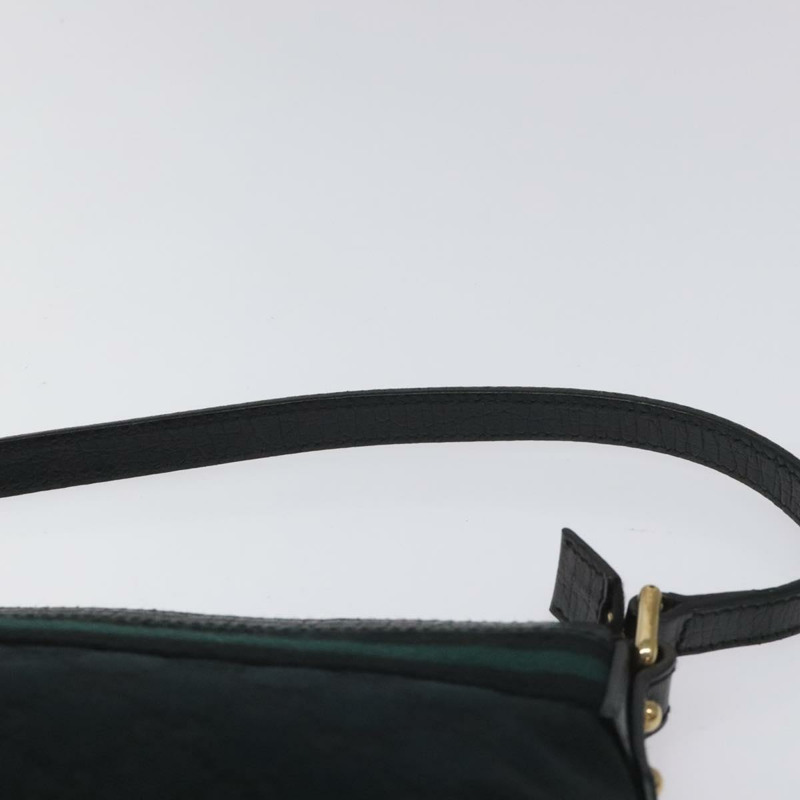 【日本直送】GUCCI GG 帆布雪莉線配件袋黑色卡其色 145970 正品 KD125V-13