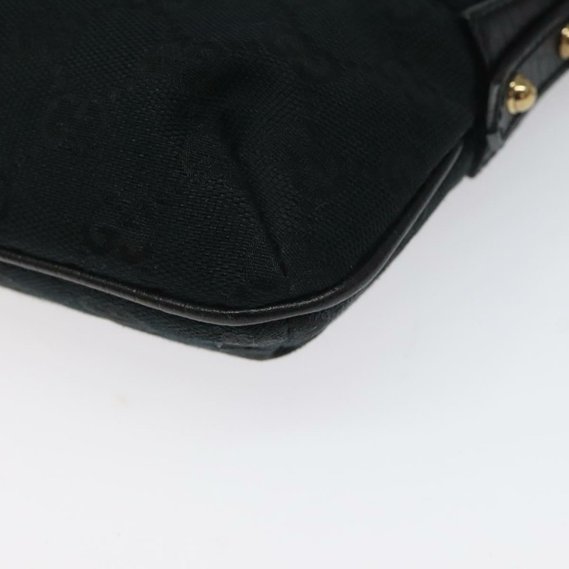 【日本直送】GUCCI GG 帆布雪莉線配件袋黑色卡其色 145970 正品 KD125V-14