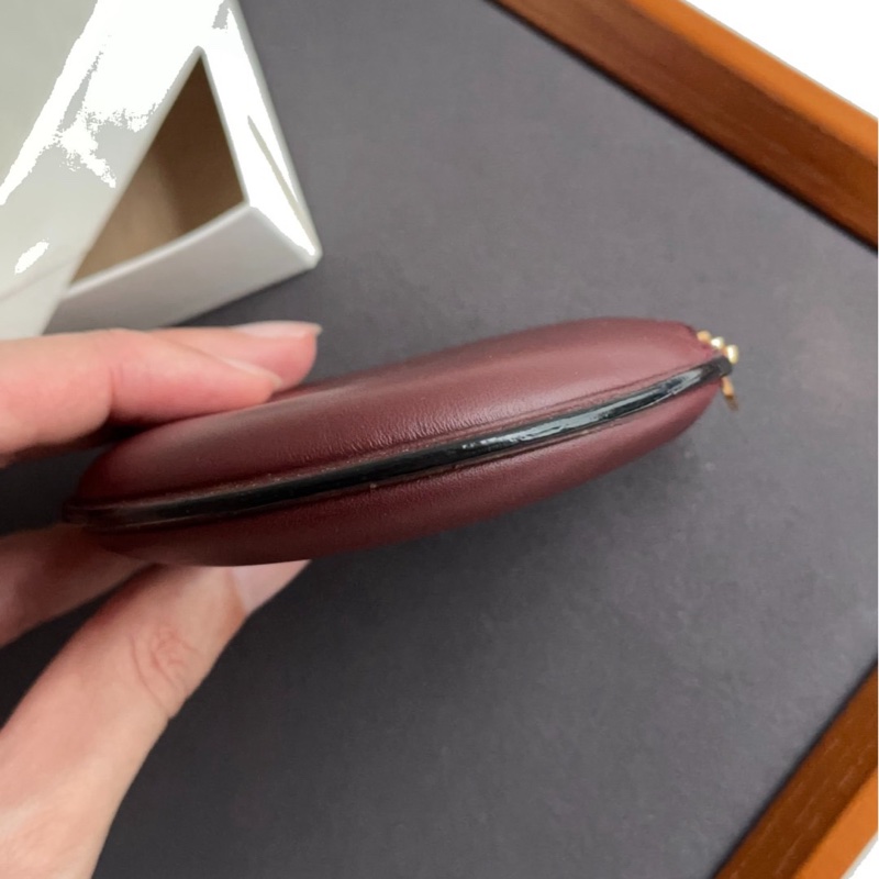 Cartier 卡地亞 酒紅色 零錢包-3