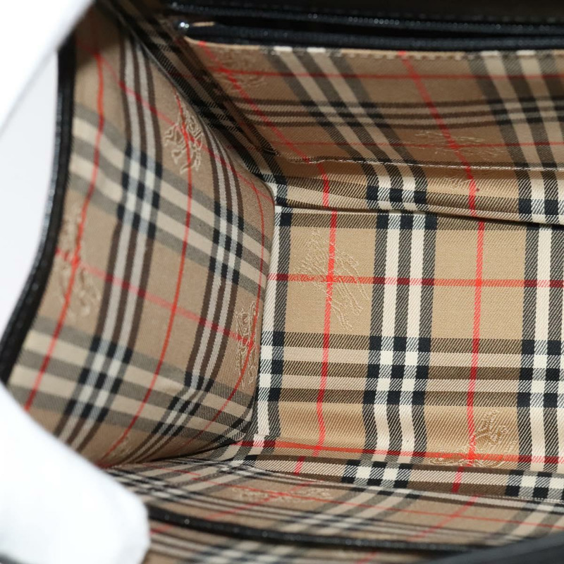 【日本直送】Burberry 手提包 皮革 2 款 黑色 銀色 正品 124374-17