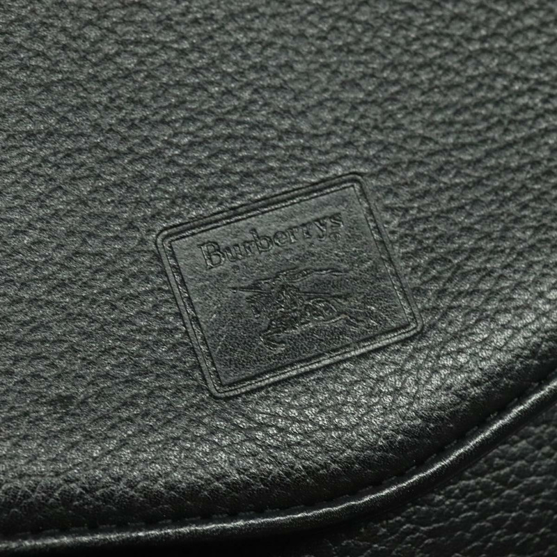 【日本直送】Burberrys 單肩包 皮革 黑金 正品 sw722-9
