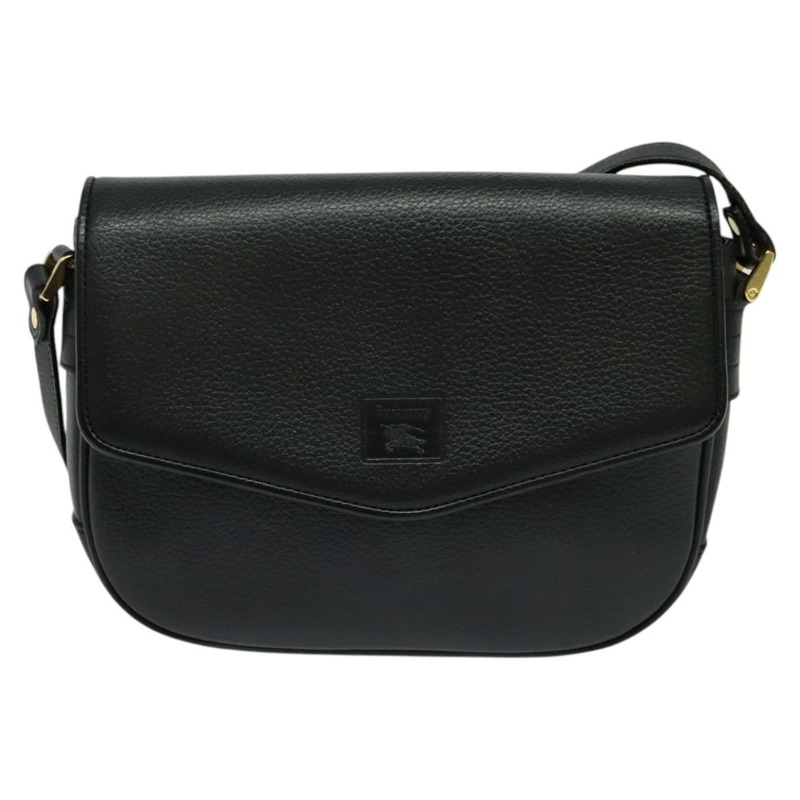【日本直送】Burberrys 單肩包 皮革 黑金 正品 sw722-12