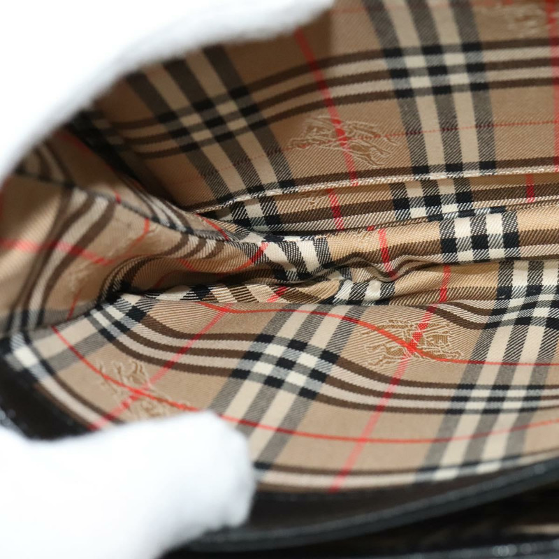 【日本直送】Burberrys 單肩包 皮革 黑金 正品 sw722-17