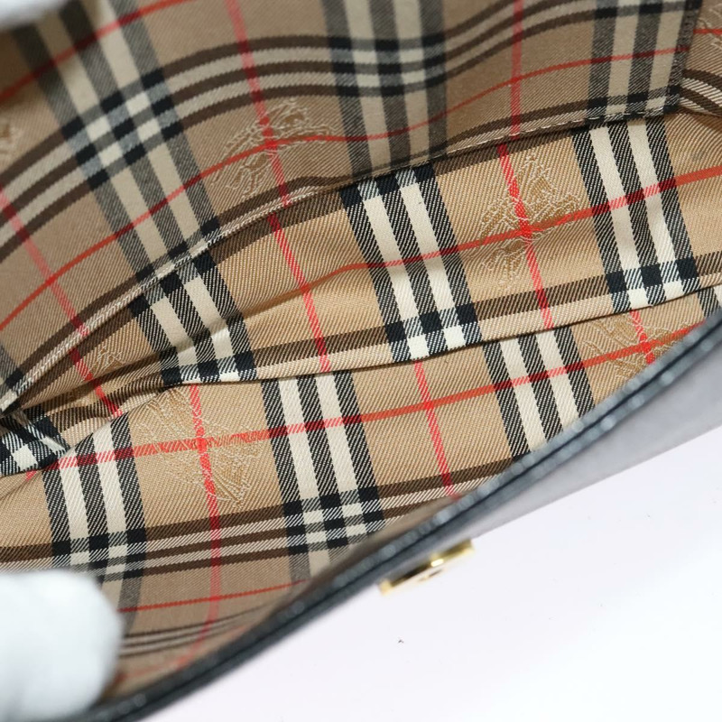 【日本直送】Burberrys 單肩包 皮革 黑金 正品 sw722-18