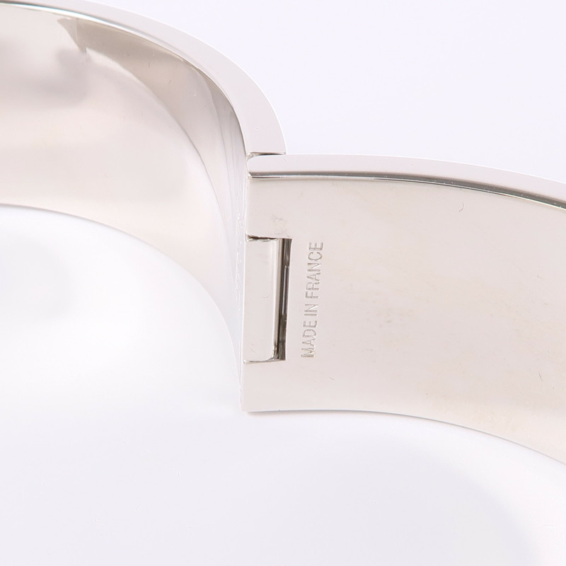 HERMES 琺瑯/金屬Clic Clac H手鐲Rainbow Bleu-7