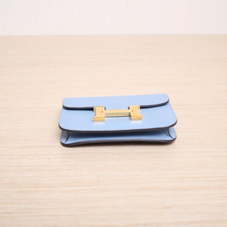 HERMES(愛馬仕) Constance 康康 Slim J7亞麻藍 EC皮 U刻 金扣-3