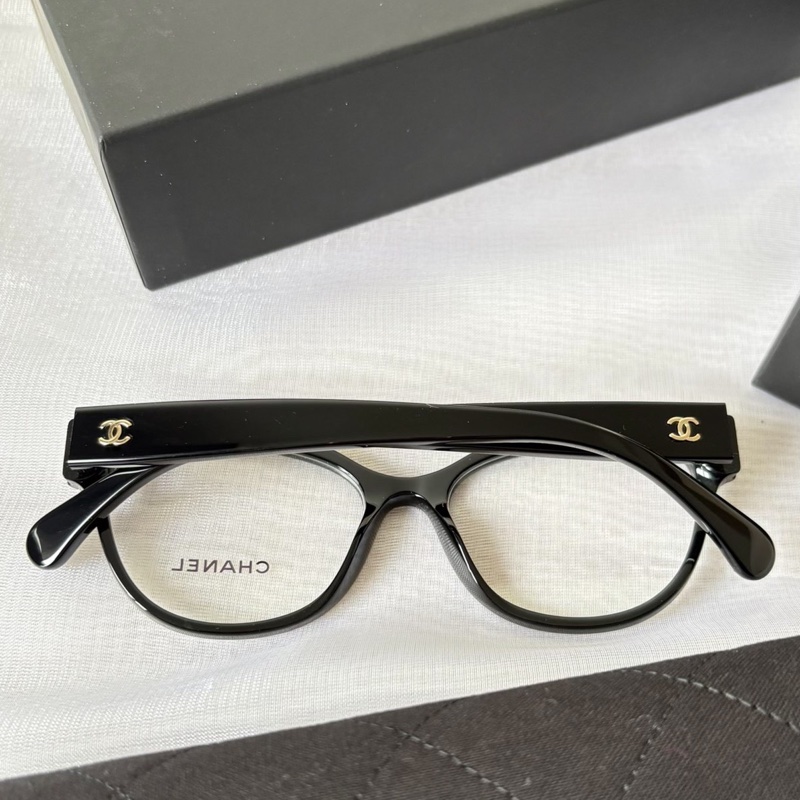 全新!Chanel 香奈兒 貓眼 珍珠鏡框 眼鏡 CH3440-2