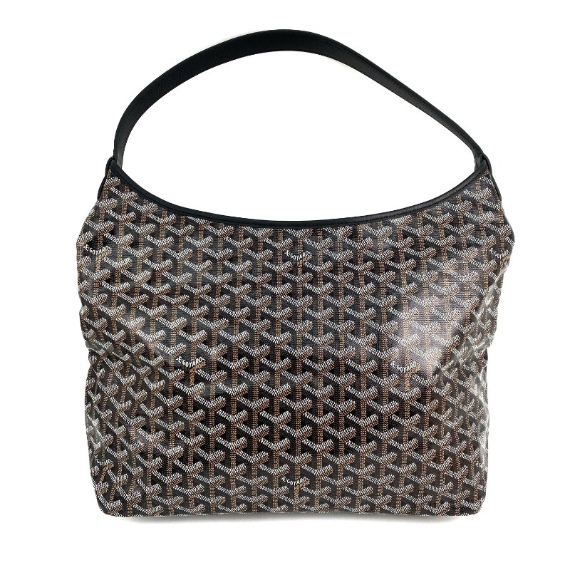 △ Goyard 高雅德 Boheme Black, Brown Coated Canvas Goyardine Shoulder Bag 黑色, 啡色塗層帆布肩背袋 -257010609-2