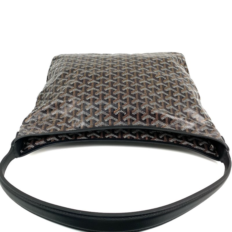 △ Goyard 高雅德 Boheme Black, Brown Coated Canvas Goyardine Shoulder Bag 黑色, 啡色塗層帆布肩背袋 -257010609-6