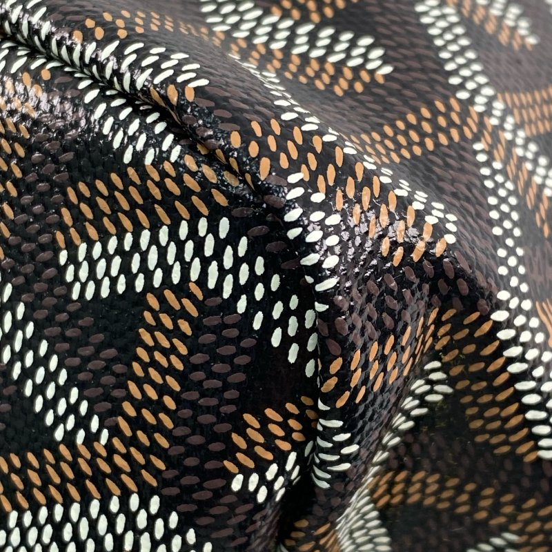 △ Goyard 高雅德 Boheme Black, Brown Coated Canvas Goyardine Shoulder Bag 黑色, 啡色塗層帆布肩背袋 -257010609-11