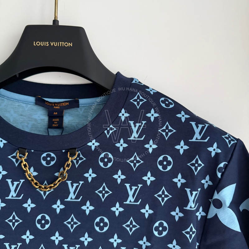 （已售出）🤍LV鏈飾上衣 / LV上衣（深藍色） 無花果精品-2