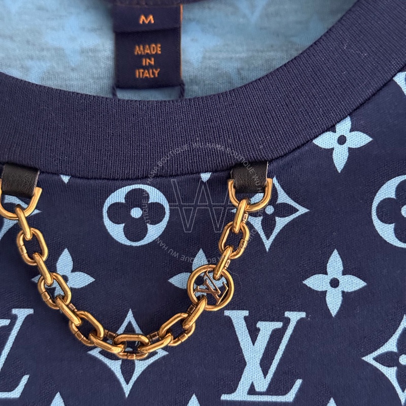 （已售出）🤍LV鏈飾上衣 / LV上衣（深藍色） 無花果精品-3