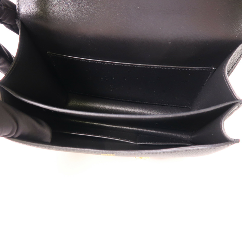 HERMES Epsom皮革Constance Mini金扣肩背袋89 Noir-6