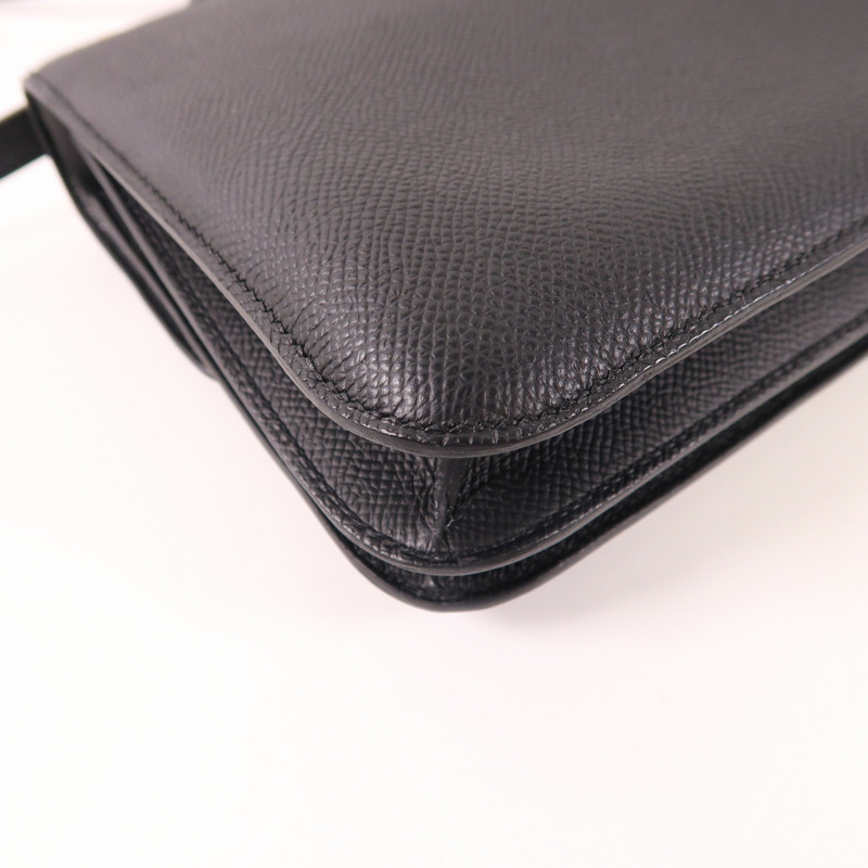 HERMES Epsom皮革Constance Mini金扣肩背袋89 Noir-14