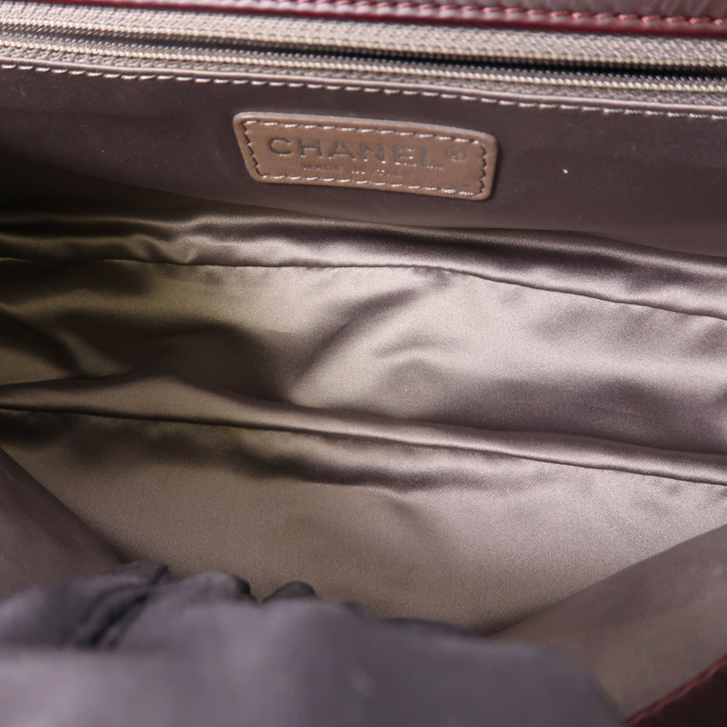 CHANEL 牛皮皮革Shoulder Bag銀扣鏈帶肩背袋-6