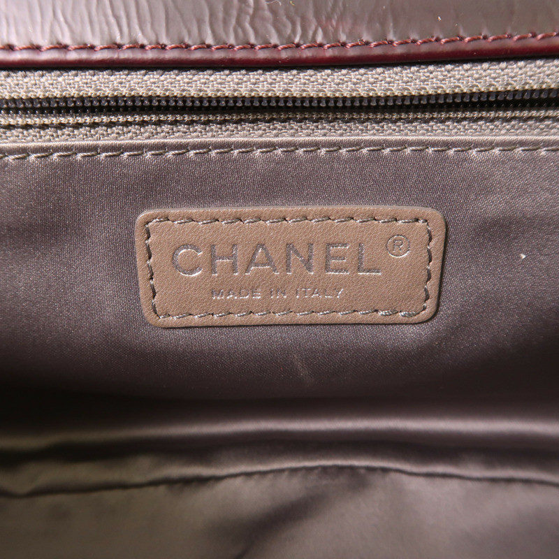 CHANEL 牛皮皮革Shoulder Bag銀扣鏈帶肩背袋-7