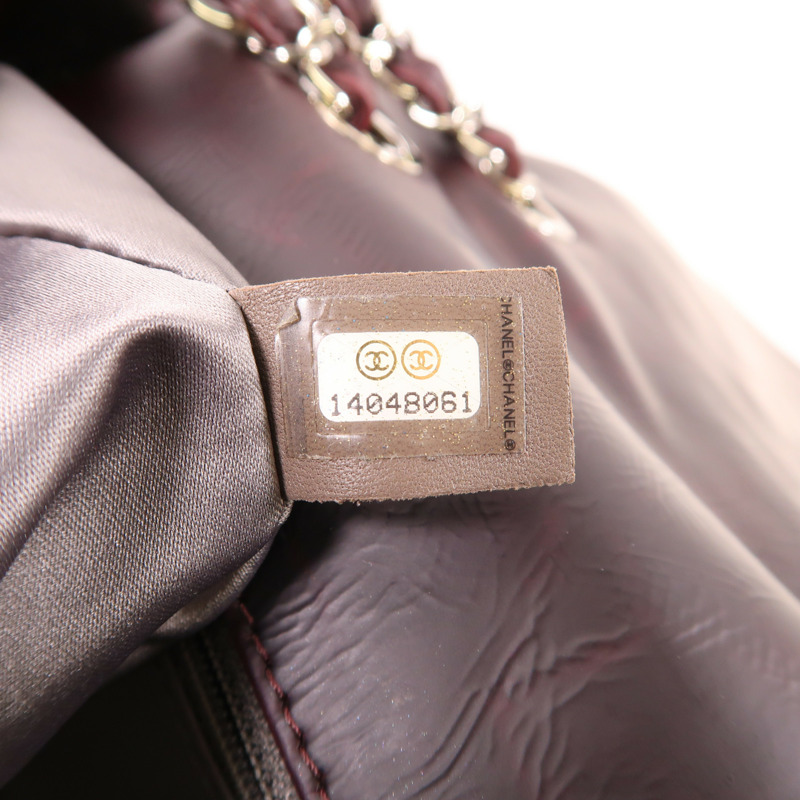 CHANEL 牛皮皮革Shoulder Bag銀扣鏈帶肩背袋-8