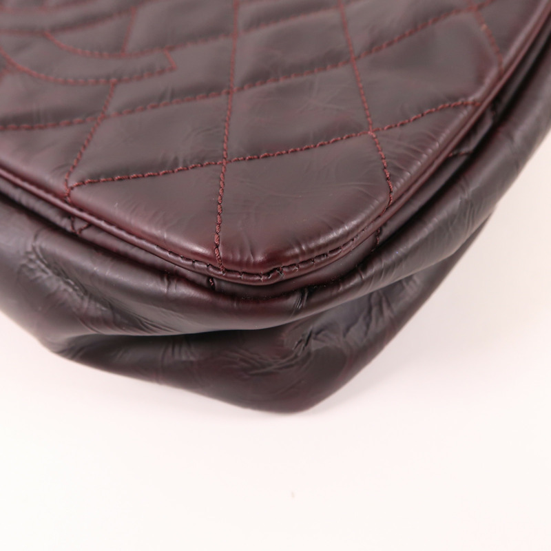 CHANEL 牛皮皮革Shoulder Bag銀扣鏈帶肩背袋-10