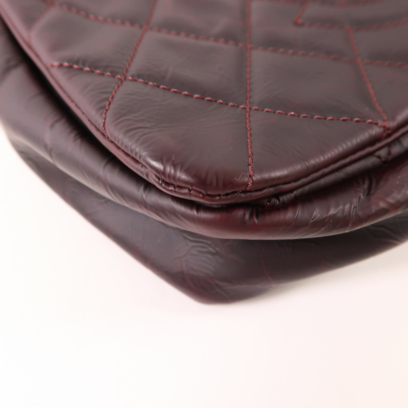 CHANEL 牛皮皮革Shoulder Bag銀扣鏈帶肩背袋-11