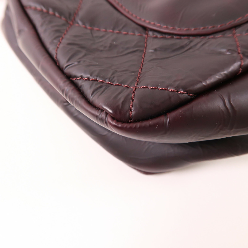 CHANEL 牛皮皮革Shoulder Bag銀扣鏈帶肩背袋-13