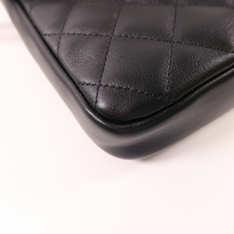 CHANEL 羊皮皮革Cambon Shoulder Bag銀扣肩背袋-14