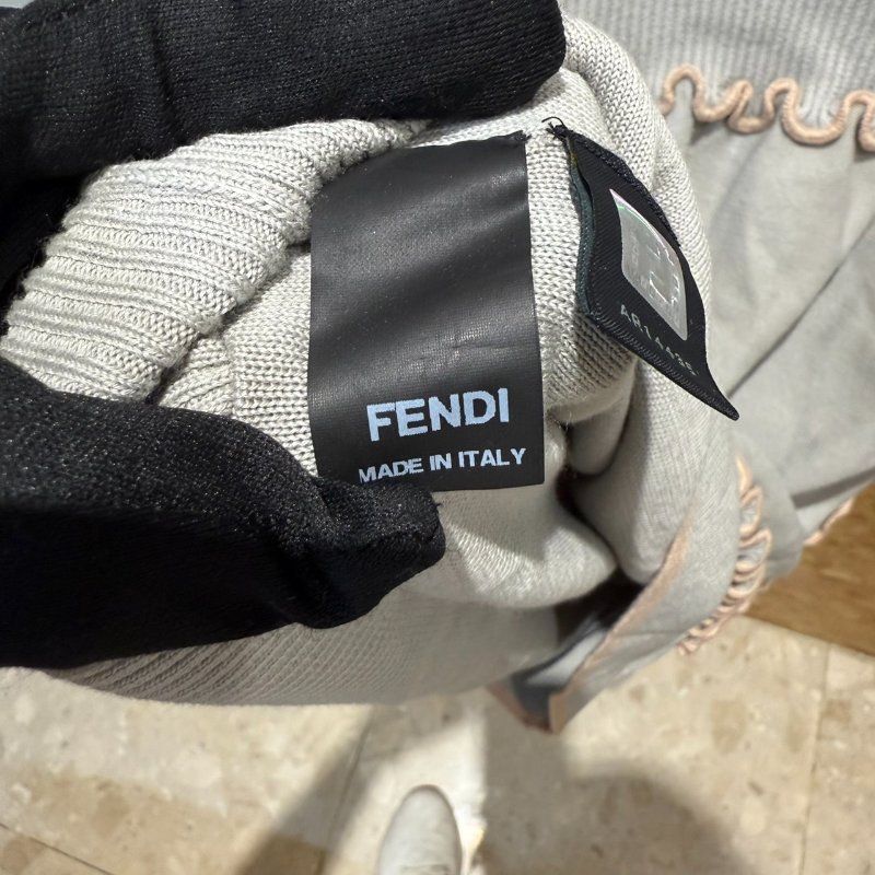 【美收精品】Fendi 灰色粉邊連身裙 2-710-11