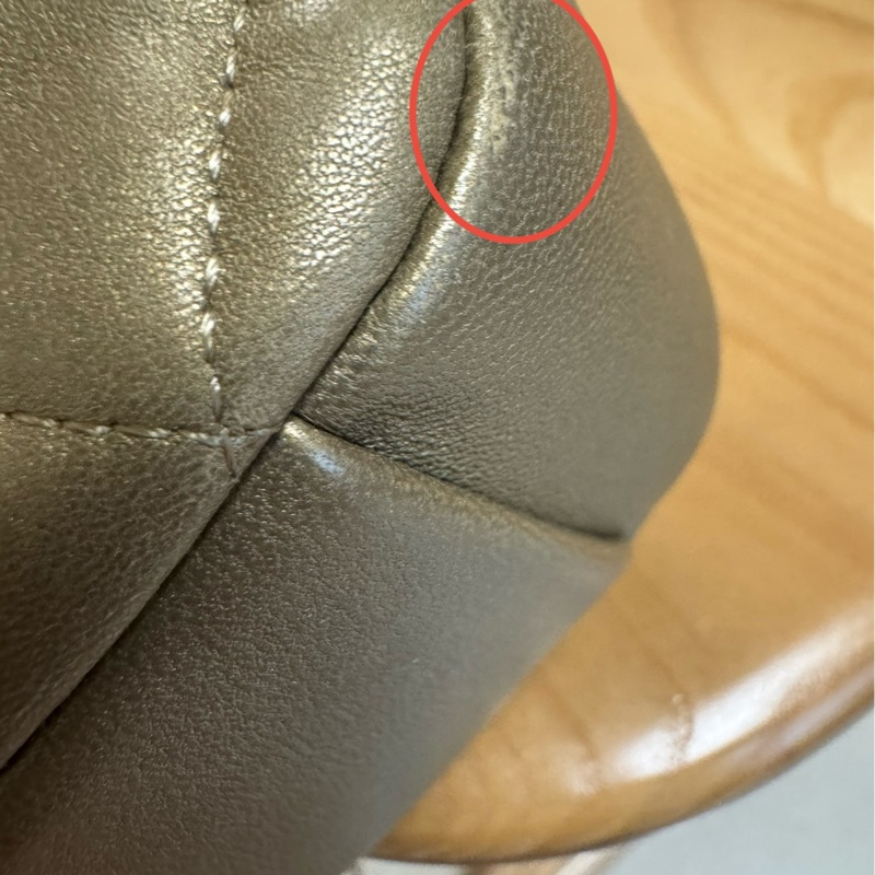 Chanel 金色相機包-9