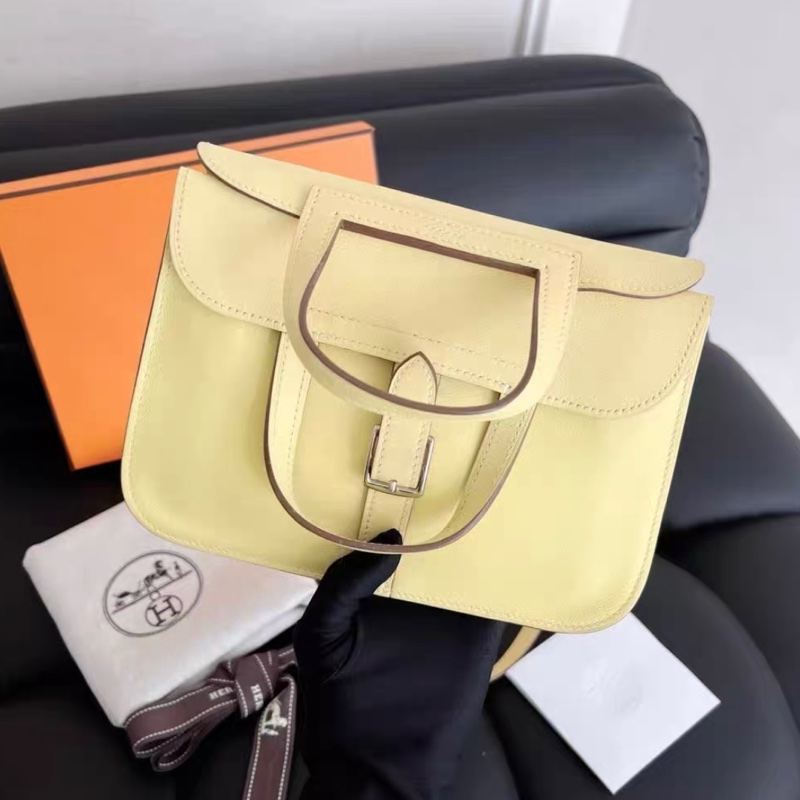 98新 💛Hermes愛馬仕 Halzan mini 哈喇子-0