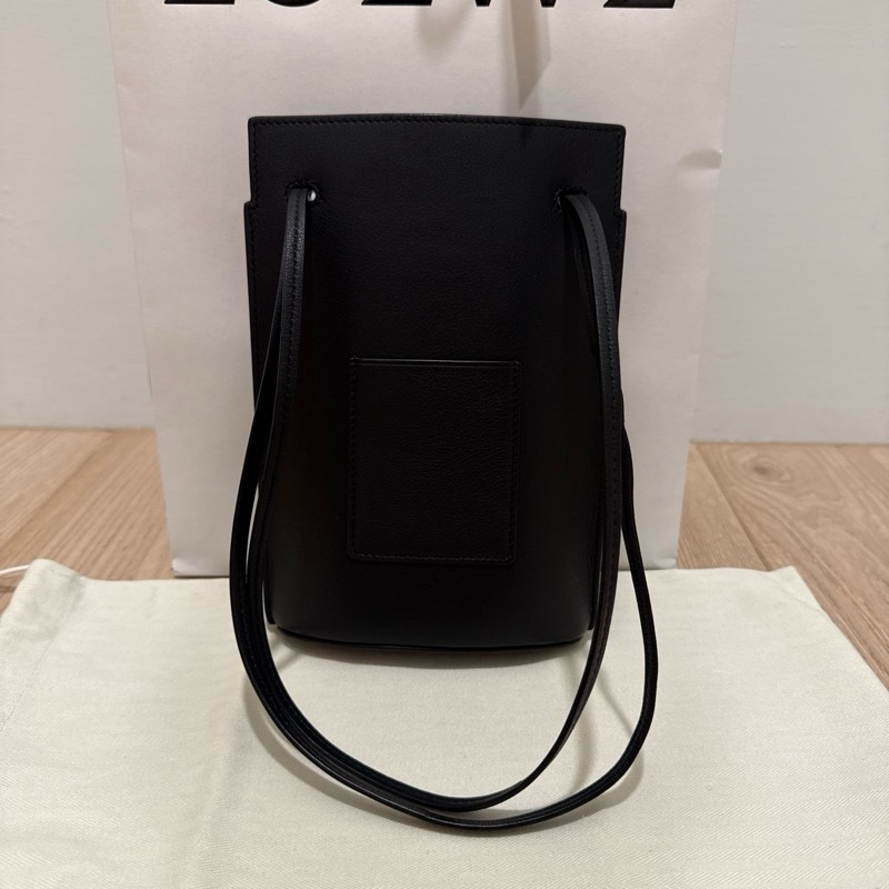 LOEWE Dice pocket 肩背/斜背 兩用小包 黑色 牛皮 骰子包-2