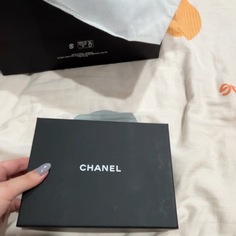 chanel so black 三折短夾-5
