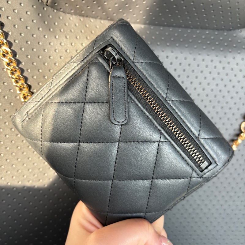 chanel so black 三折短夾-15