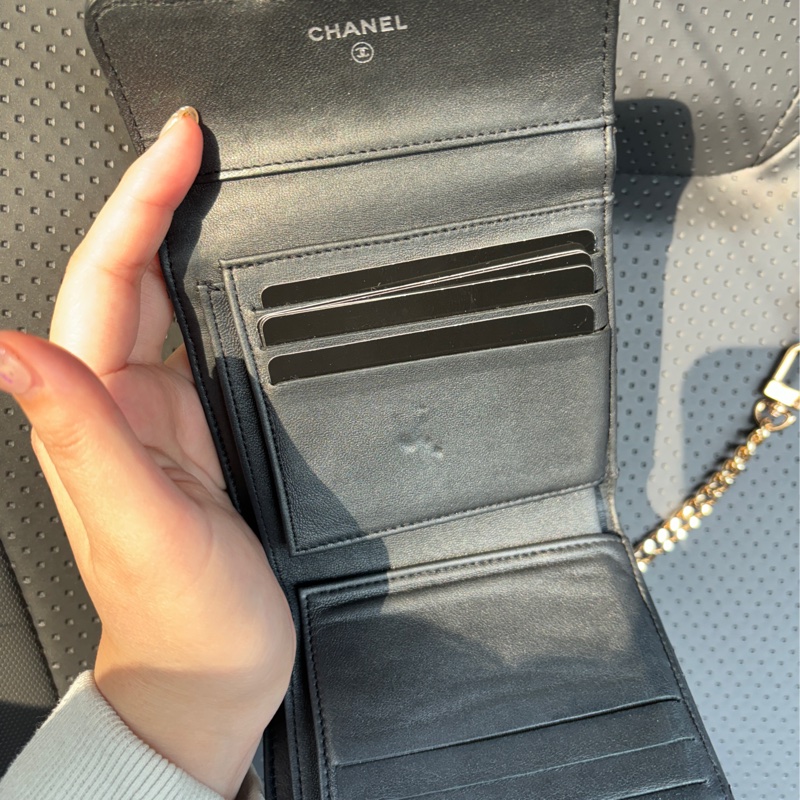chanel so black 三折短夾-21