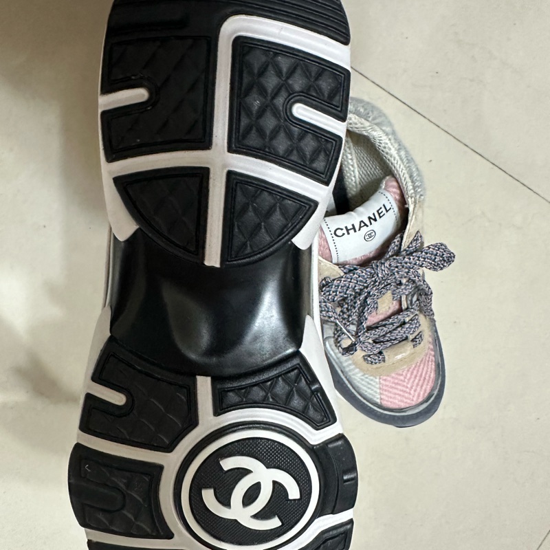 CHANEL 拼色休閒鞋-8