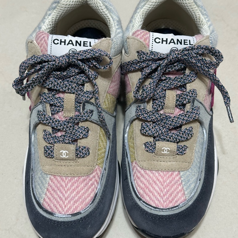 CHANEL 拼色休閒鞋-19