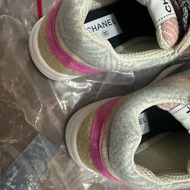CHANEL 拼色休閒鞋-12