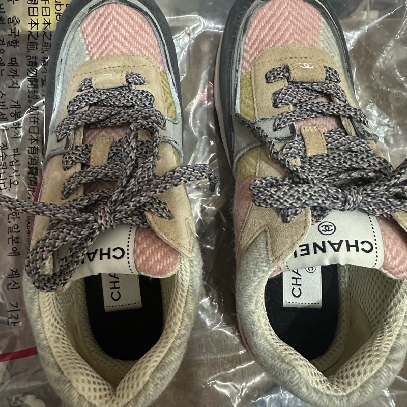 CHANEL 拼色休閒鞋-13