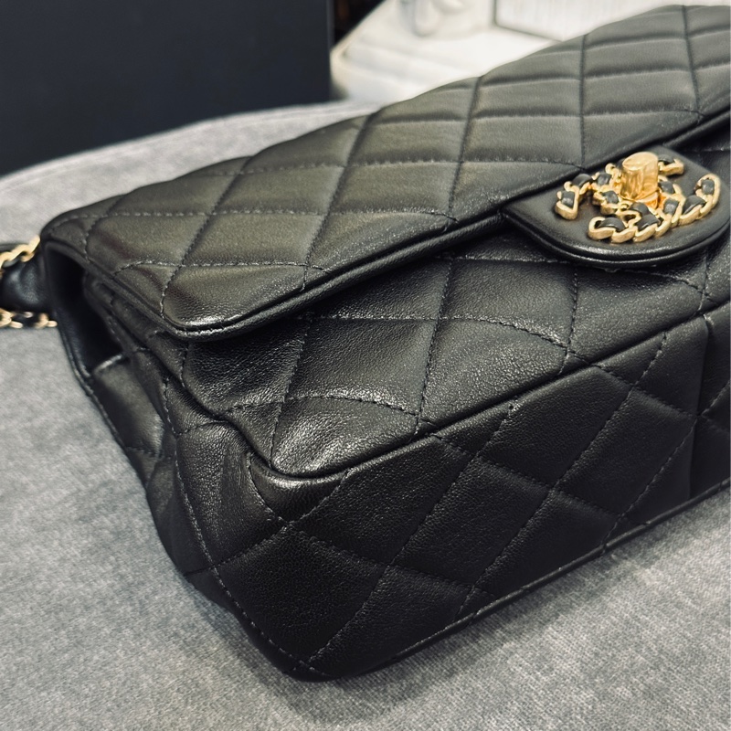 🈶購證 #近新閒置 #全配🉑送禮 香奈兒cf25黑金24a高級手工坊 限定款🔥已絕版收藏品🔥-9